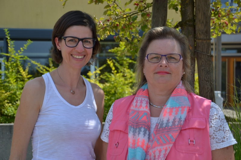 GehrigKleinknecht2018 Unsere Sekretärinnen Frau Gehrig und Frau Kleinknecht