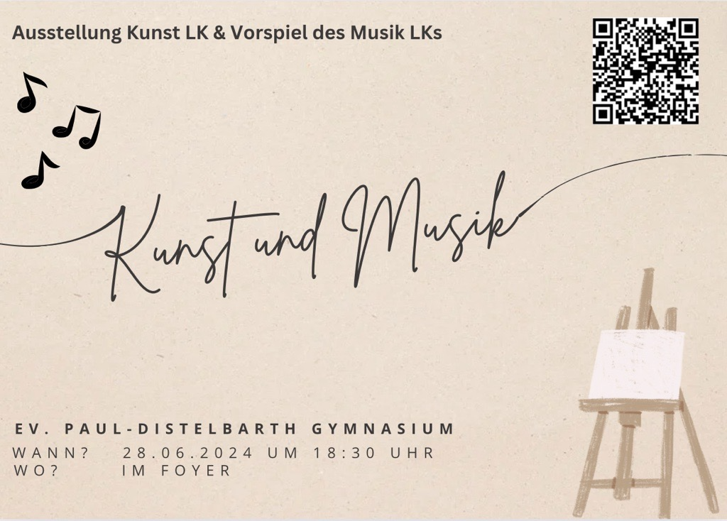 Korigiertes Plakat Kunst und Musik