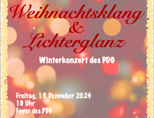 Weihnachtsklang und Lichterglanz – Winterkonzert des PDG