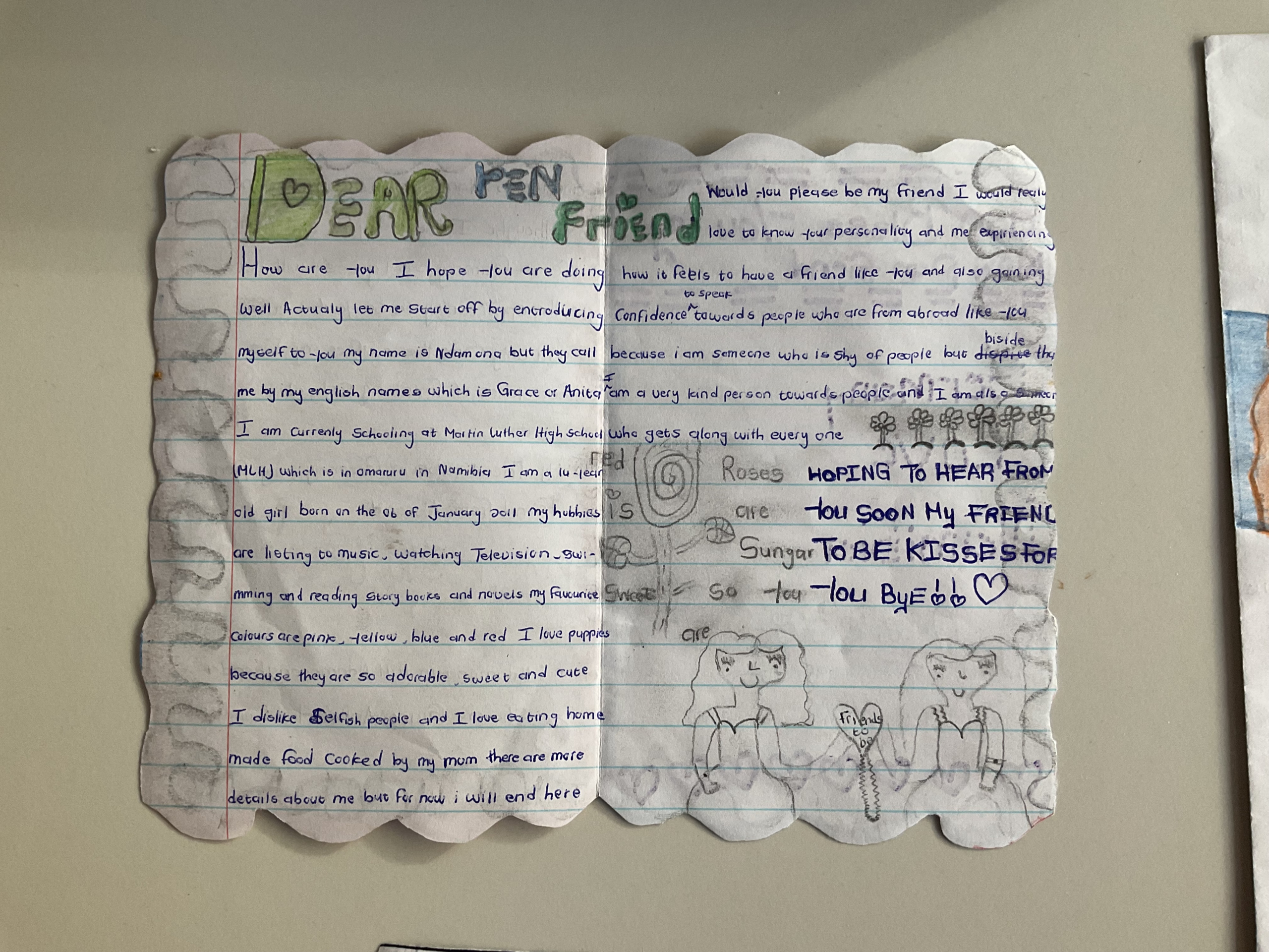 Namibia Brieffreundschaft 2